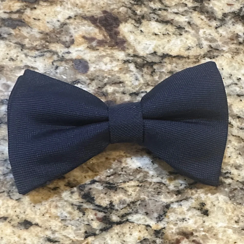 Elegant Navy Blue Bow Tie for Kids